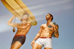 [XY1312] BOXER DE ALGODÓN Y LYCRA/PINZA CENTRAL &quot;BOMBAS&quot;