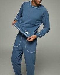 [XY8060] INV. PIJAMA HOMBRE LISO CON PUÑOS
