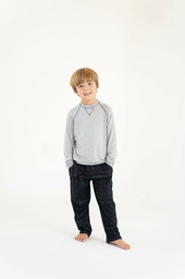 [ANDP9063] LIQUIDACION ! - INV. PIJAMA NENE CAMISETA LISA Y PANTALON ESTAMPADO