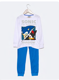 [DIS85531] LIQUIDACION ! - INV. PIJAMA DE ALGODÓN ESTAMPADO Y PANTALON LISO "SONIC"