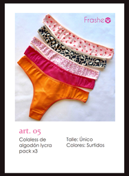 [FRA05F] PACK X3 COLALES SURTIDAS