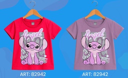 [DIS82942] DESCUENTO -15% OFF!! VER.  REMERA MANGAS CORTAS "ANGEL- STITCH" INV.