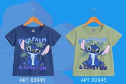 [DIS82945] VER.  REMERA MANGAS CORTAS "STITCH" INV.