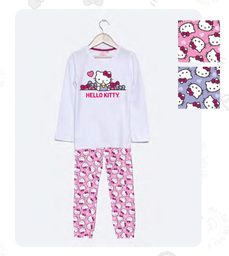 [DIS84009] LIQUIDACION ! - INV. PIJAMA DE ALGODÓN Y MODAL ESTAMPADO &quot;KITTY&quot;