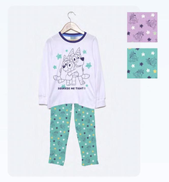[DIS87708]  INV. PIJAMA DE ALGODÓN Y MODAL SUBLIMADO "BLUEY"