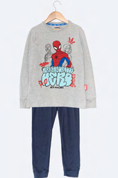 [DIS81026] LIQUIDACION ! - INV. PIJAMA DE ALGODÓN ESTAMPADO CON PANTALON LISO "SPIDERMAN"
