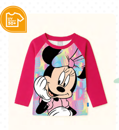 [DIS82686] VER. REMERA CON PROTECCION UV SUBLIMADA &quot;MINNIE&quot;