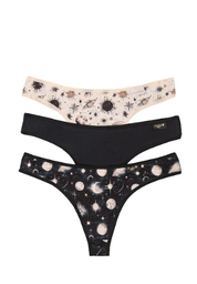 [FRA654] PACK X3 COLALES DE MICROFIBRA ESTAMPADA &quot;SPACE&quot;