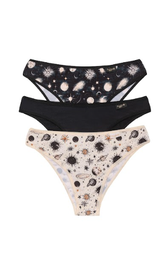 [FRA655] PACK X3 VEDETINA DE MICROFIBRA ESTAMPADA &quot;SPACE&quot;