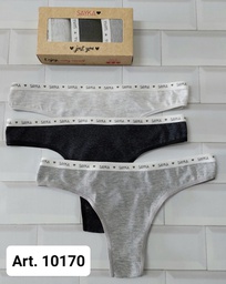[SAY10170] PACK X3 COLALES DE ALGODÓN Y LYCRA CON ELASTICO PERSONALIZADO