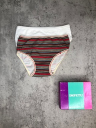 [IMP185] PACK X 2 BOMBACHA DE NENA LISA y RAYADA DE ALGODON