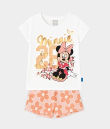 [DIS82681] VER. PIJAMA DE ALGODÓN ESTAMPADO "MINNIE"