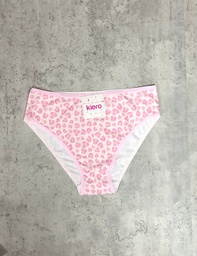 [KROS3054] ROSA TIRO CORTO DE ALGODÓN Y LYCRA ESTAMPA PRINT