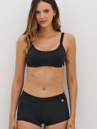 [KIE4020] VER. MALLA SHORT LISO CON CINTURA DOBLE
