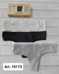 [SAY10173] PACK X3 CULOTELESS DE ALGODÓN Y LYCRA CON ELASTICO PERSONALIZADO