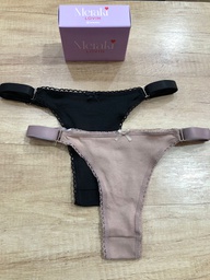[MER4448] PACK X2 COLALES REGULABLE DE ALGODÓN Y LYCRA CON ELASTICO ANCHO
