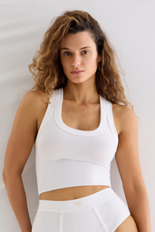 [BGXGIGI] MUSCULOSA DE ALGODÓN CON ESCOTE REDONDO