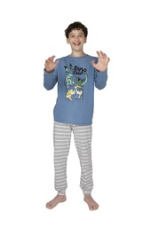 [LEN26930/G] INV. PIJAMA DE NENE DE ALGODÓN ESTAMPADO "DINO"