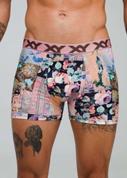 [XY1468] BOXER DE ALGODÓN Y LYCRA ESTAMPADO "ROSE"