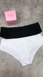[VEL120] PACK X2 TIRO CORTO CON RECORTES LATERALES