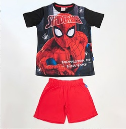 [DIS81084] VER. PIJAMA REMERA SUBLIMADA Y SHORT LISO DE ALGODÓN "SPIDER MAN"