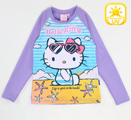 [DIS84074] VER. REMERA CON PROTECCION UV DE MICROFIBRA SUBLIMADA "HELLO KITTY"
