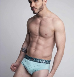 [G33411] SLIP DE ALGODON Y LYCRA ESTAMPADO "TIBURONES"