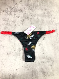 [KAUSM562] VER. MALLA COLA LESS CON ELASTICO DE TRICOT ESTAMPADO