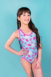 [KIE1111] MALLA NENA ENTERA ESTAMPADA CIRCULOS COLORES