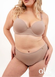 [ALIS598] CORPIÑO GRANDE SOFT CON BASE SIN PUSH UP DE ALGODON Y LYCRA