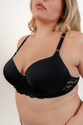 [ALIS601] CORPIÑO GRANDE SOFT SIN PUSH UP DE MICROFIBRA Y PUNTILLA