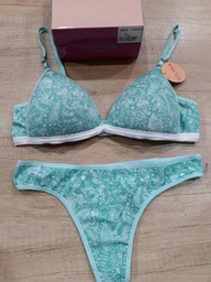 [VOL1005] OFERTON! - CONJUNTO TRIANGULO SOFT CON COLALES MICRO. ESTAMPADO